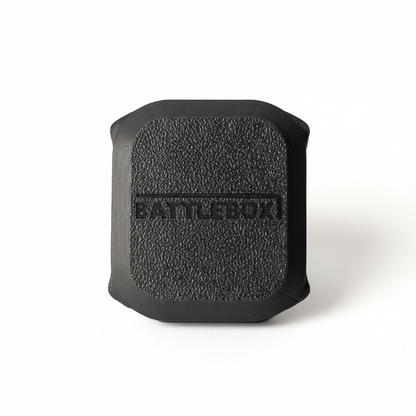 Black protective case with 'BATTLEBOX' branding on a white background